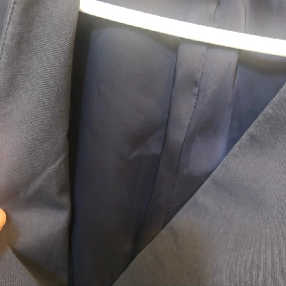 WOMENS THEORY BLACK LANISO FOSTERED ASYMMETRICAL ZIP BLAZER SZ 6 - Picture 4 of 10